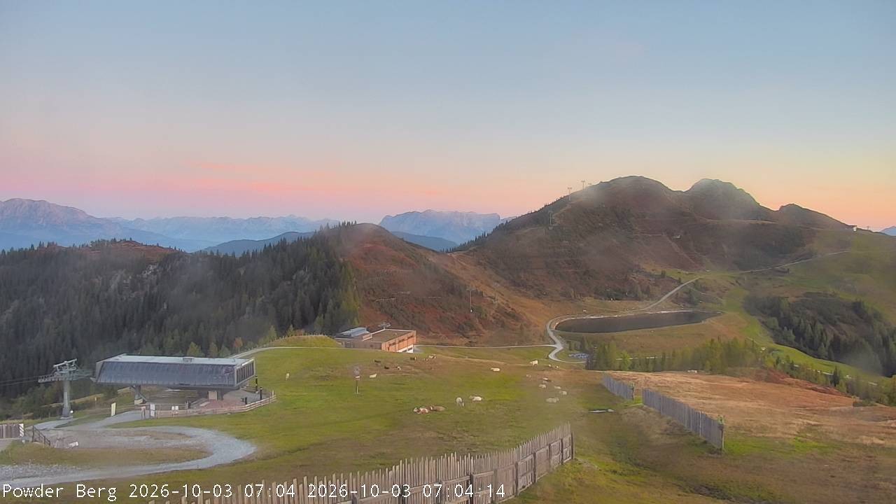 Archiv Foto Webcam Flachauwinkl-Kleinarl: Bergstation Powder Shuttle