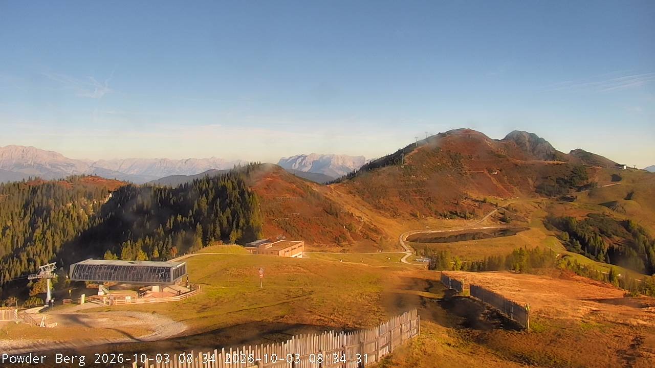 Archiv Foto Webcam Flachauwinkl-Kleinarl: Bergstation Powder Shuttle