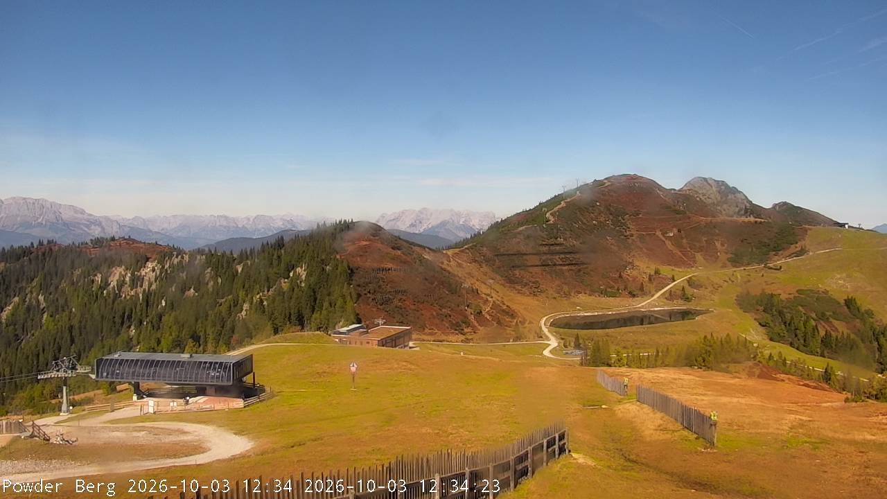 Archiv Foto Webcam Flachauwinkl-Kleinarl: Bergstation Powder Shuttle
