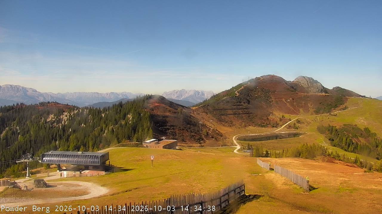 Archiv Foto Webcam Flachauwinkl-Kleinarl: Bergstation Powder Shuttle