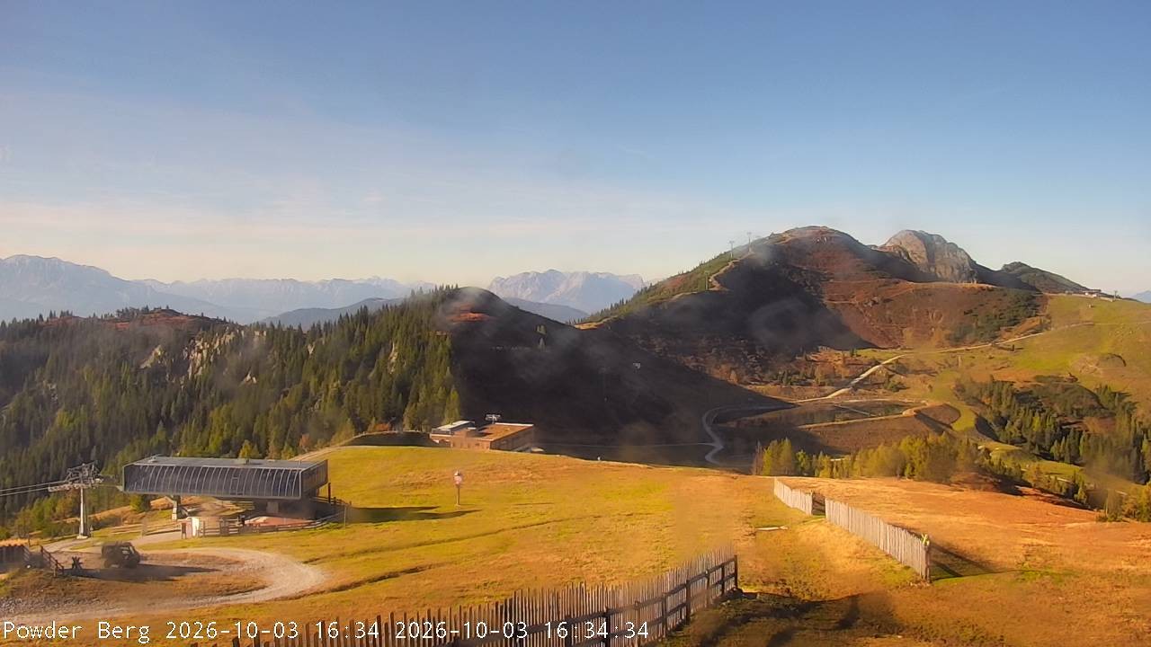 Archiv Foto Webcam Flachauwinkl-Kleinarl: Bergstation Powder Shuttle