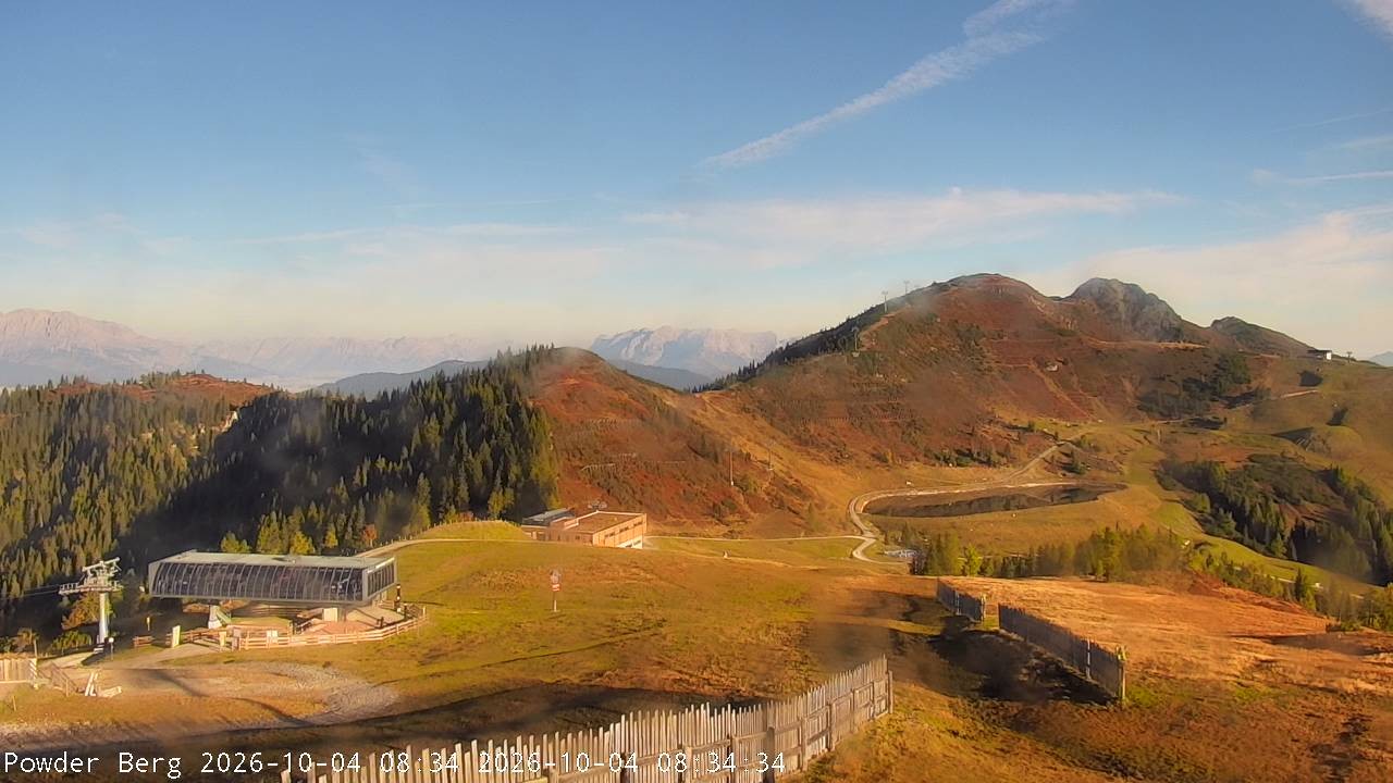 Archiv Foto Webcam Flachauwinkl-Kleinarl: Bergstation Powder Shuttle