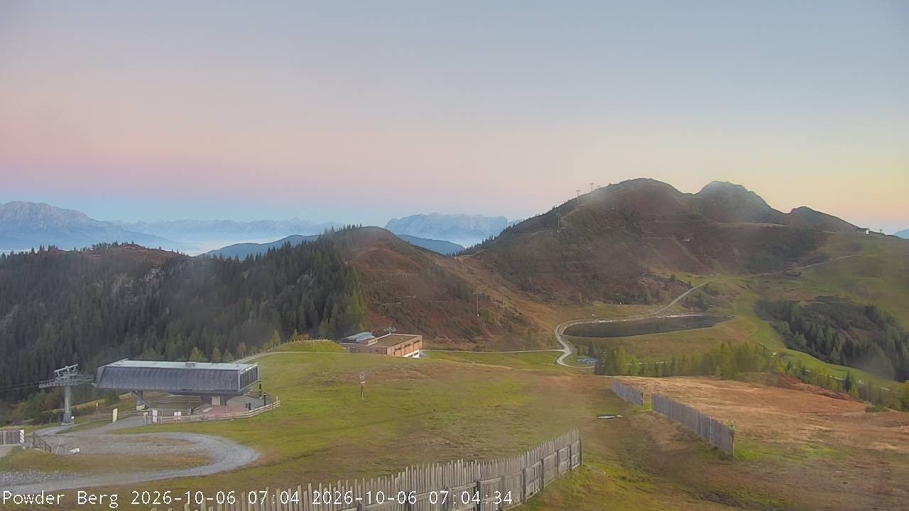 Archiv Foto Webcam Flachauwinkl-Kleinarl: Bergstation Powder Shuttle