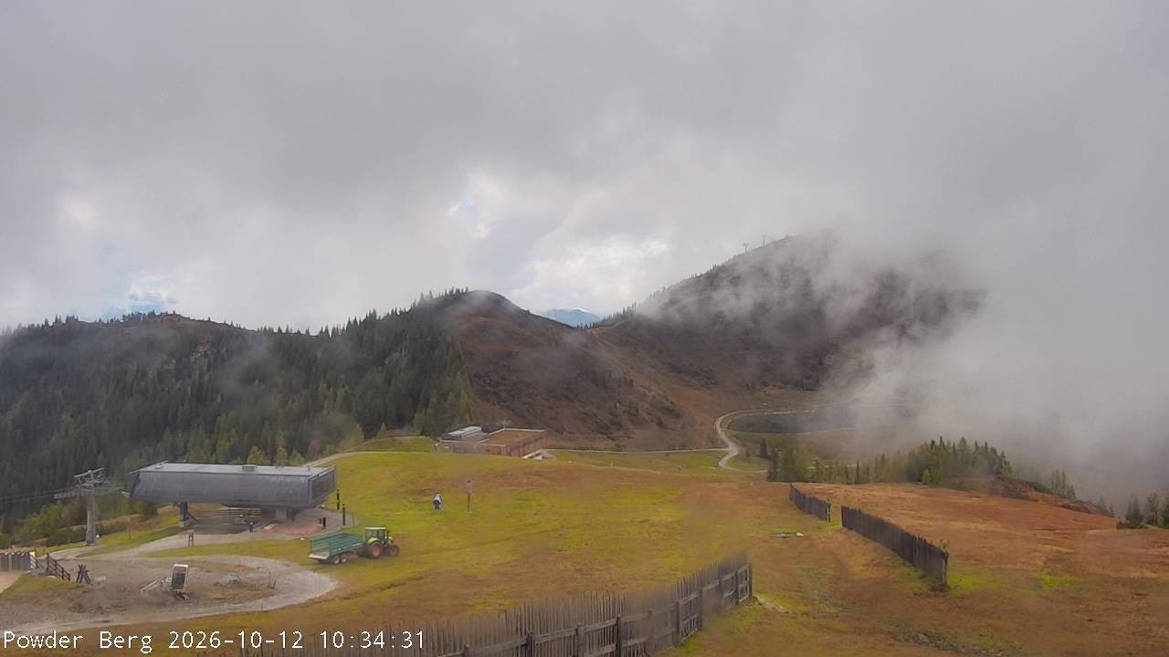 Archiv Foto Webcam Flachauwinkl-Kleinarl: Bergstation Powder Shuttle