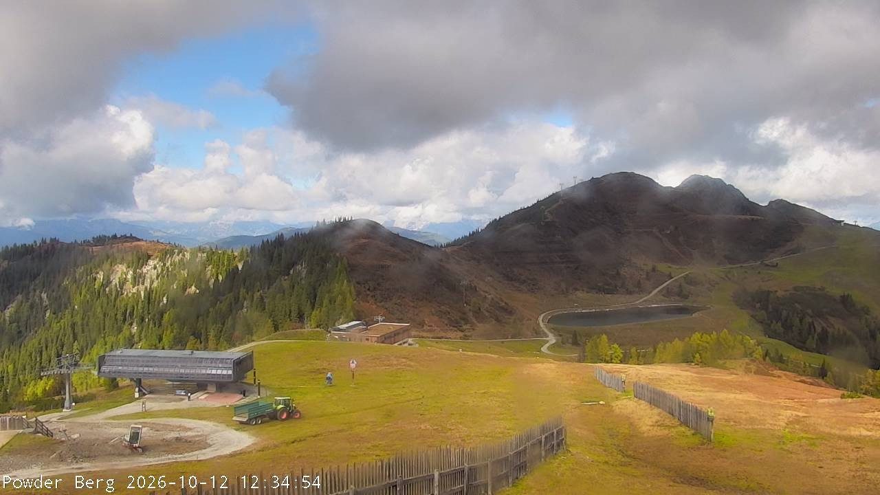 Archiv Foto Webcam Flachauwinkl-Kleinarl: Bergstation Powder Shuttle