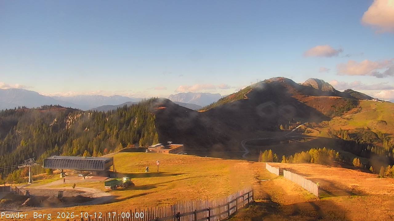 Archiv Foto Webcam Flachauwinkl-Kleinarl: Bergstation Powder Shuttle