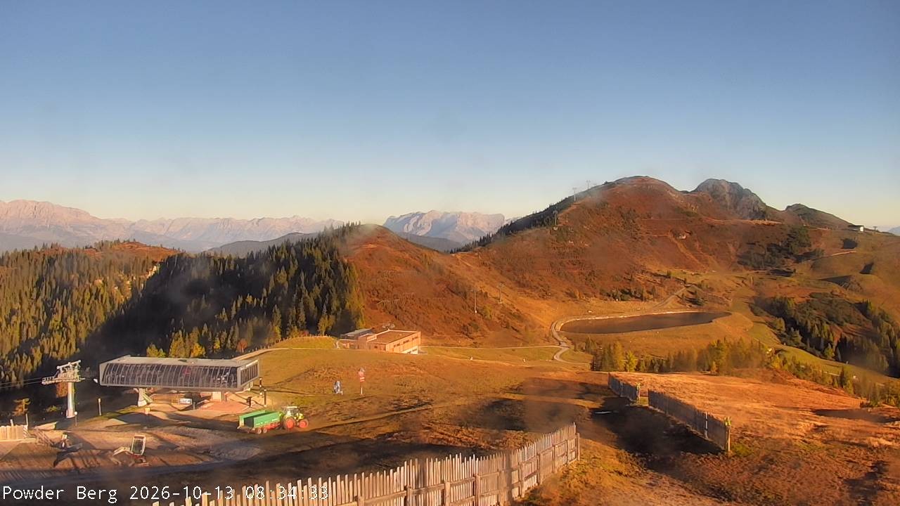 Archiv Foto Webcam Flachauwinkl-Kleinarl: Bergstation Powder Shuttle
