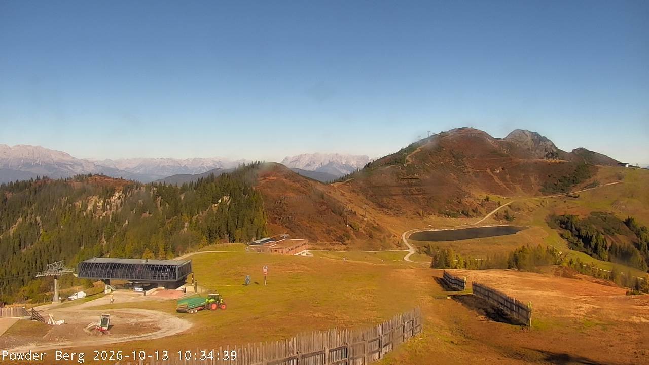 Archiv Foto Webcam Flachauwinkl-Kleinarl: Bergstation Powder Shuttle