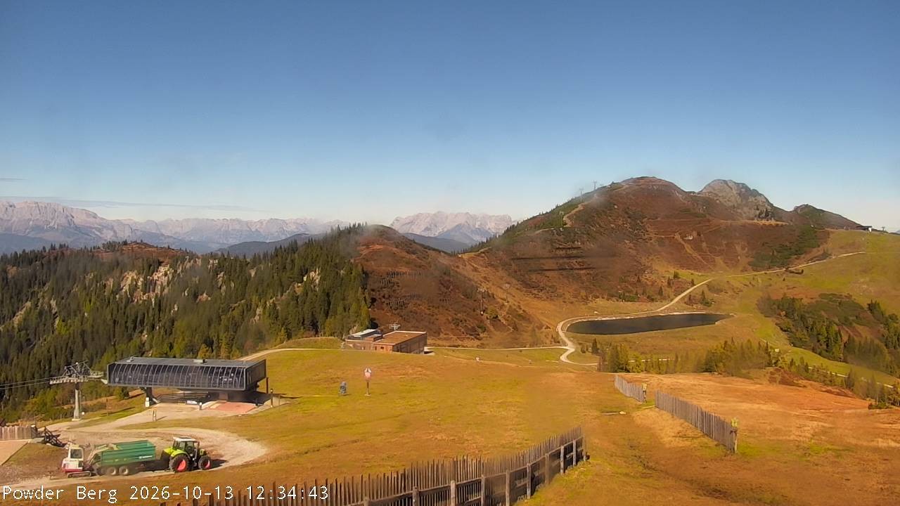 Archiv Foto Webcam Flachauwinkl-Kleinarl: Bergstation Powder Shuttle