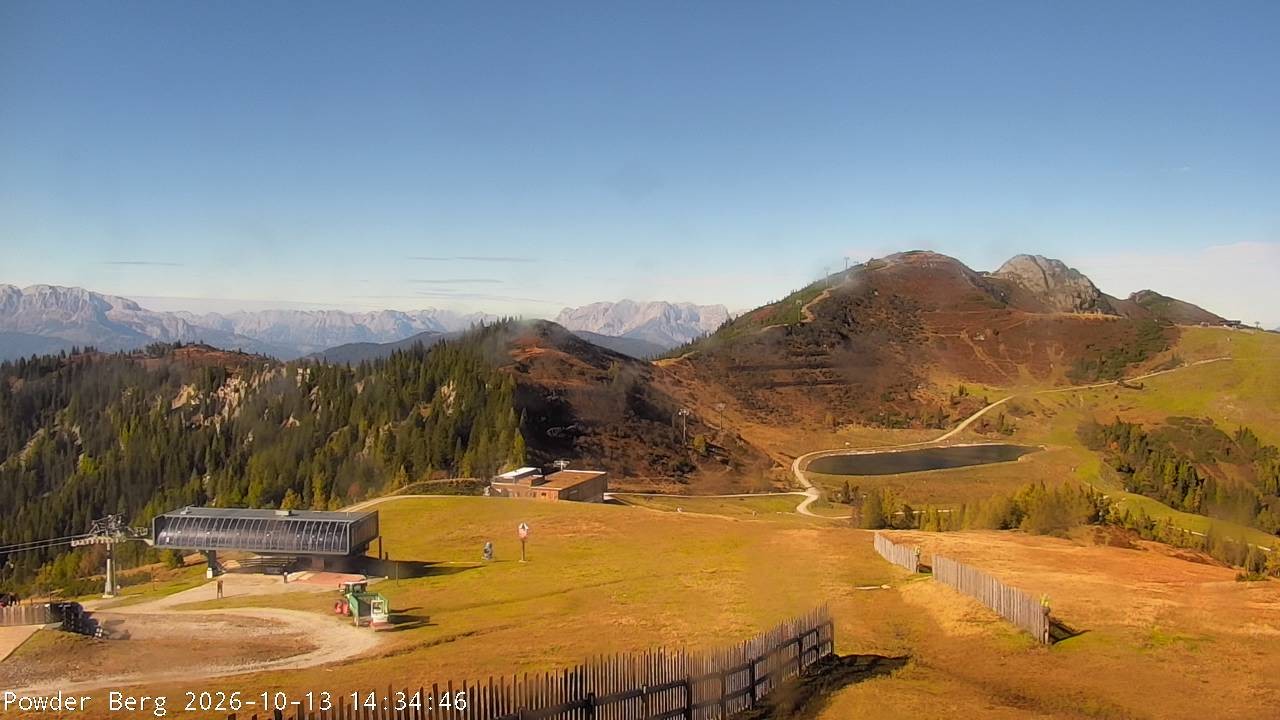 Archiv Foto Webcam Flachauwinkl-Kleinarl: Bergstation Powder Shuttle