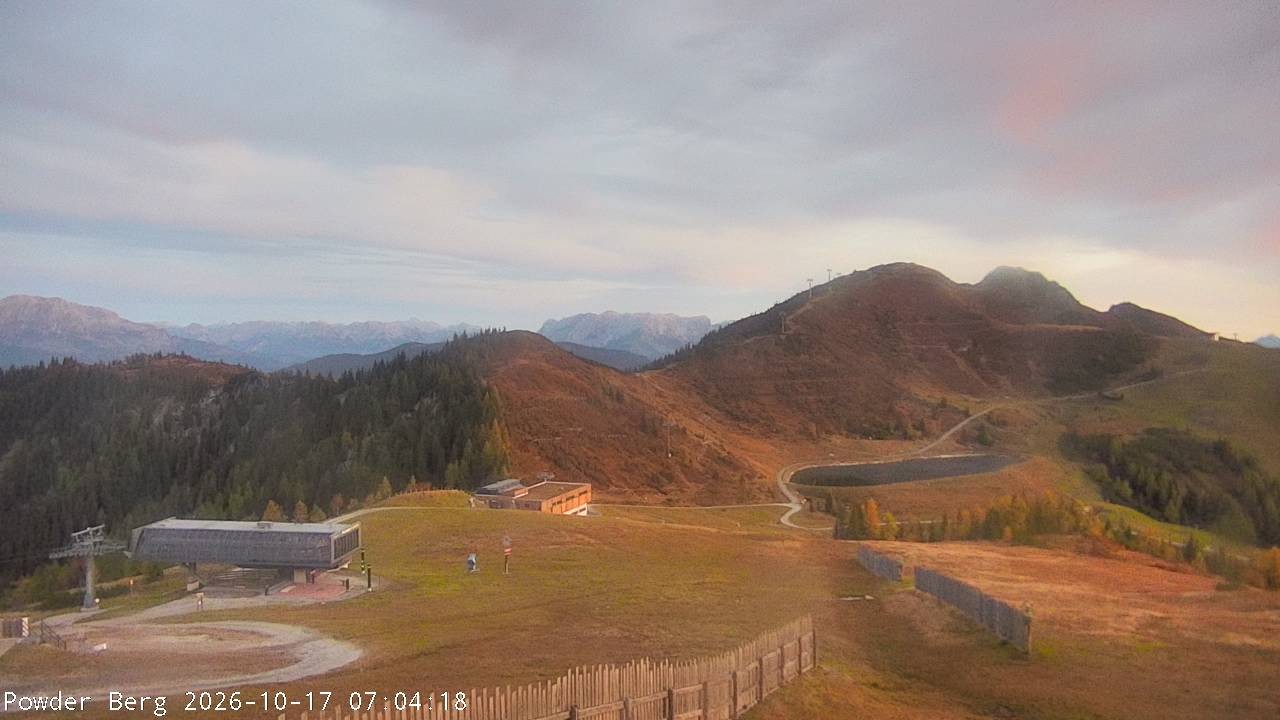 Archiv Foto Webcam Flachauwinkl-Kleinarl: Bergstation Powder Shuttle