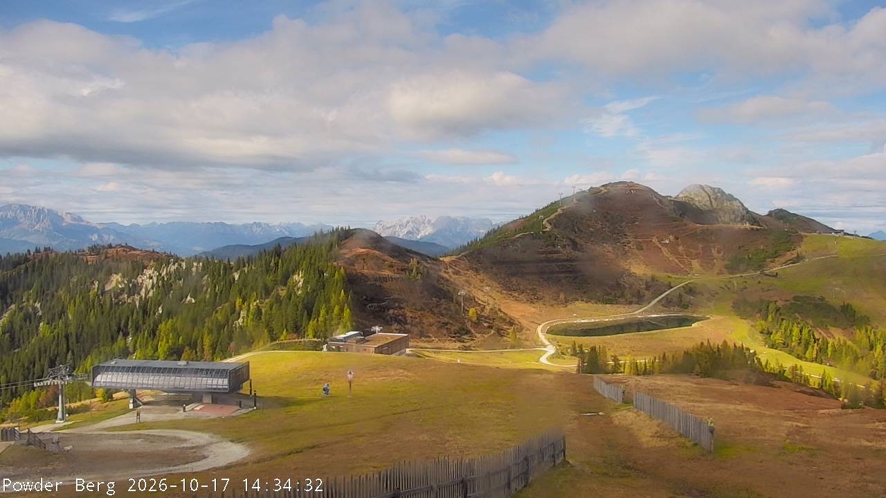 Archiv Foto Webcam Flachauwinkl-Kleinarl: Bergstation Powder Shuttle