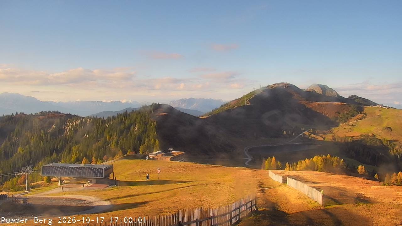 Archiv Foto Webcam Flachauwinkl-Kleinarl: Bergstation Powder Shuttle