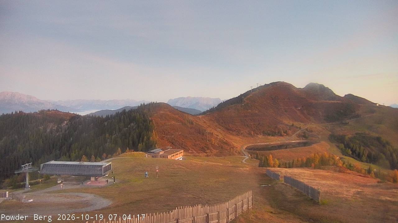 Archiv Foto Webcam Flachauwinkl-Kleinarl: Bergstation Powder Shuttle