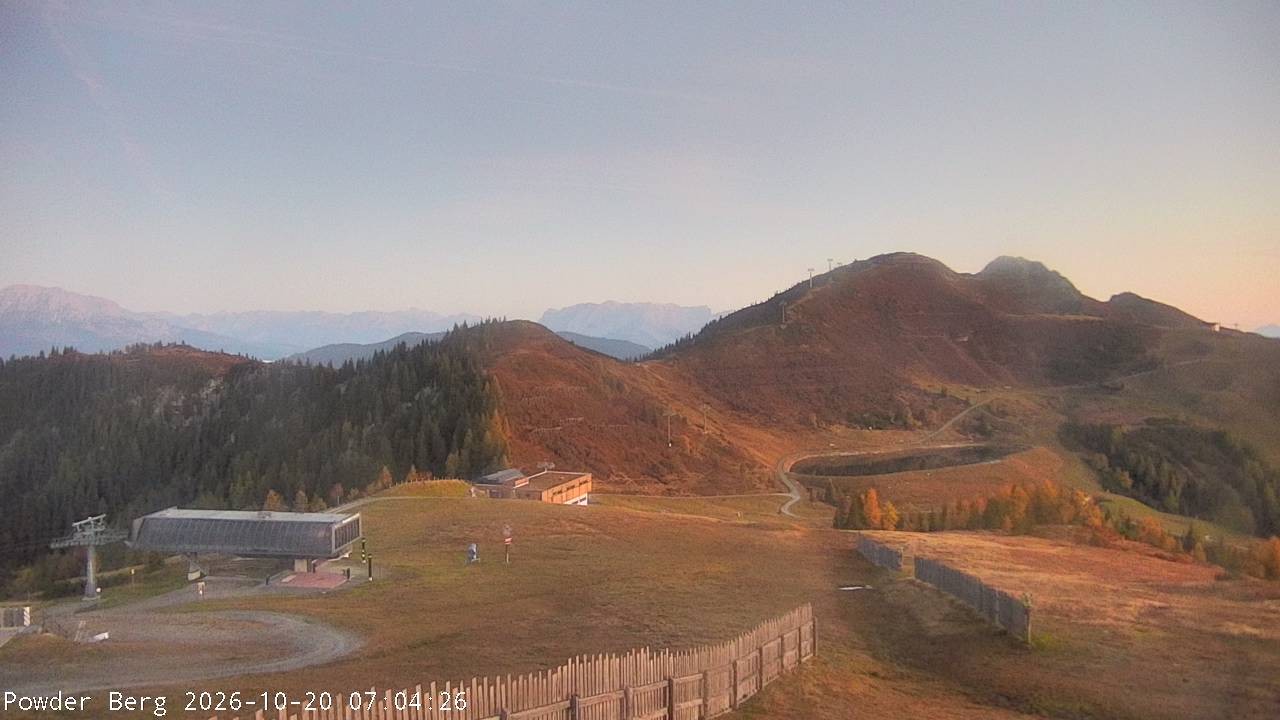 Archiv Foto Webcam Flachauwinkl-Kleinarl: Bergstation Powder Shuttle