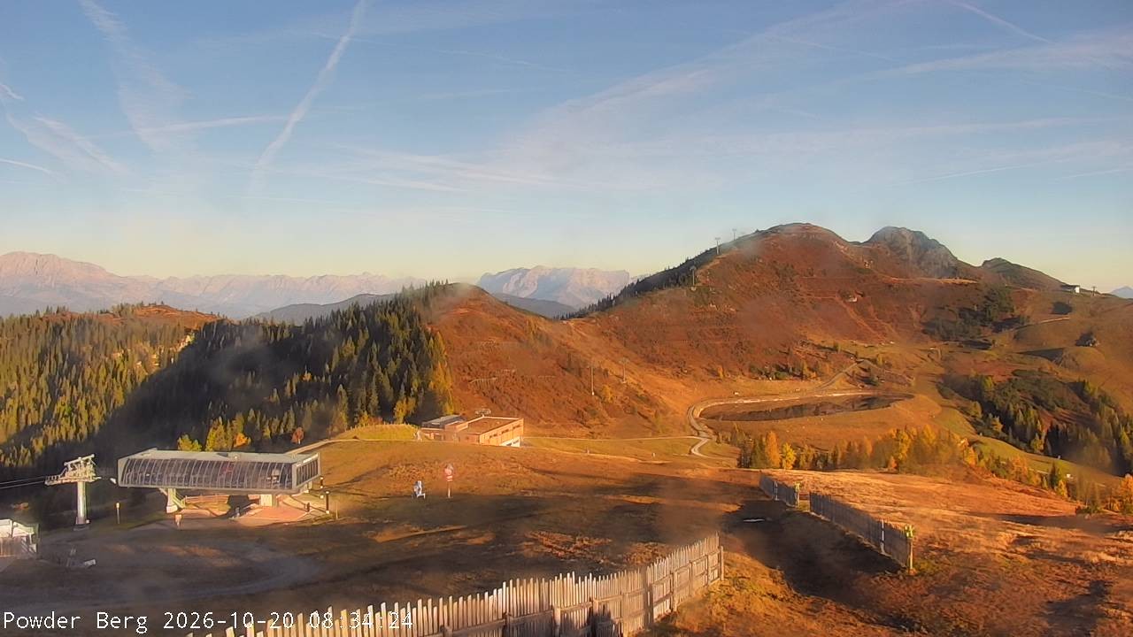 Archiv Foto Webcam Flachauwinkl-Kleinarl: Bergstation Powder Shuttle