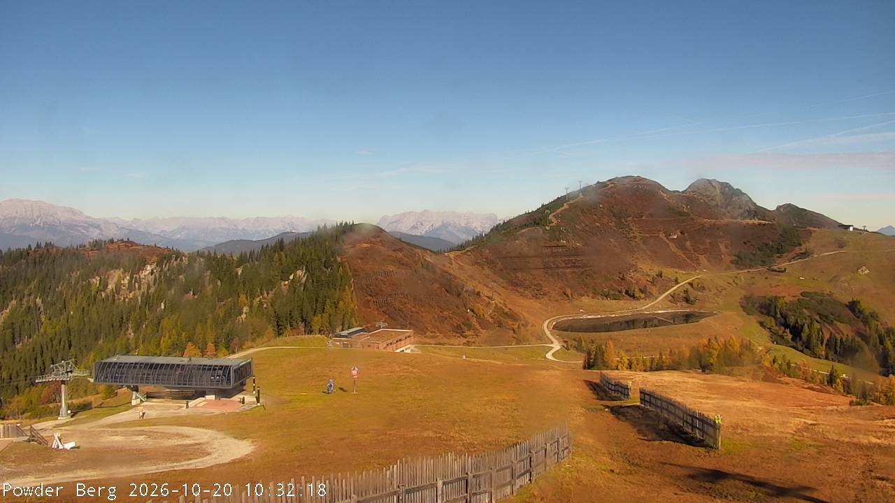 Archiv Foto Webcam Flachauwinkl-Kleinarl: Bergstation Powder Shuttle