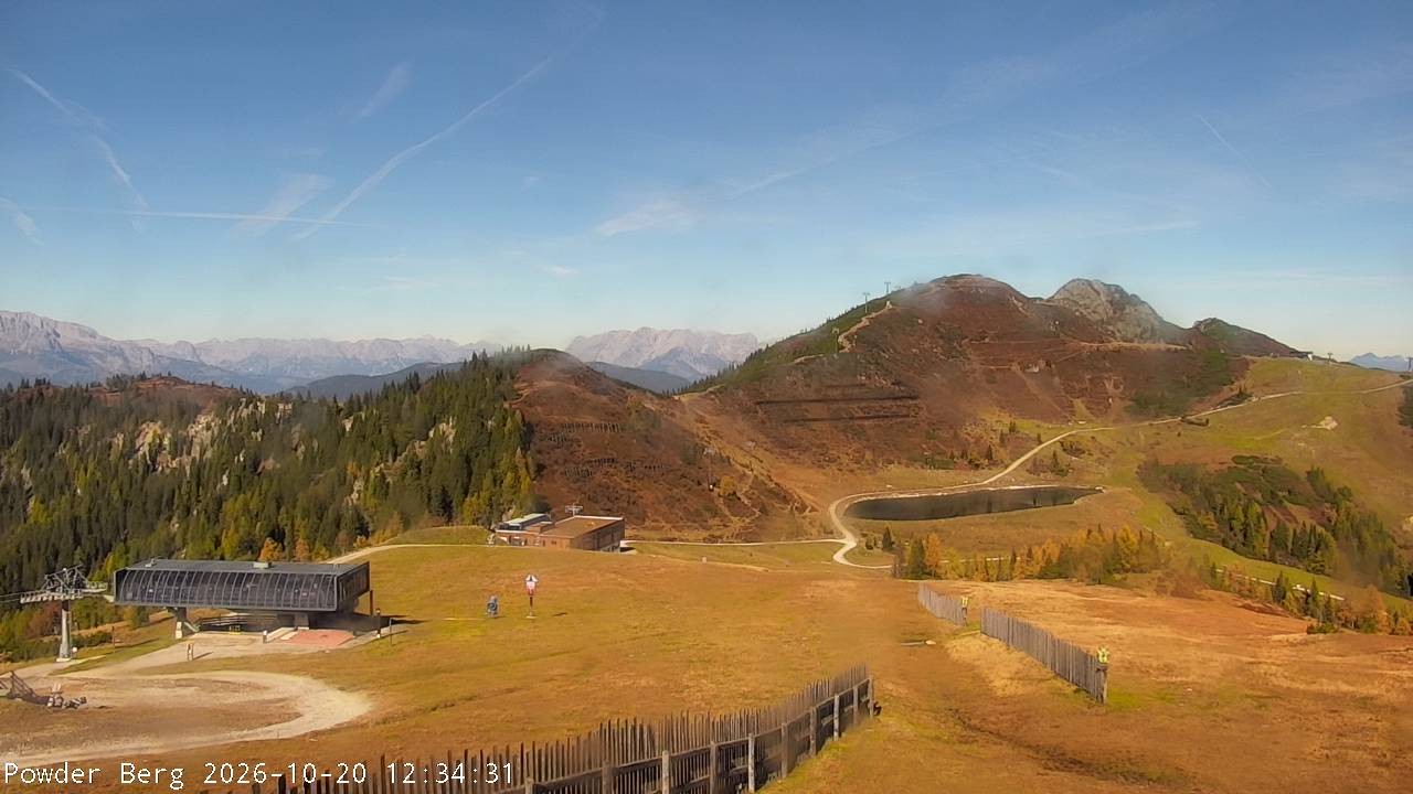 Archiv Foto Webcam Flachauwinkl-Kleinarl: Bergstation Powder Shuttle