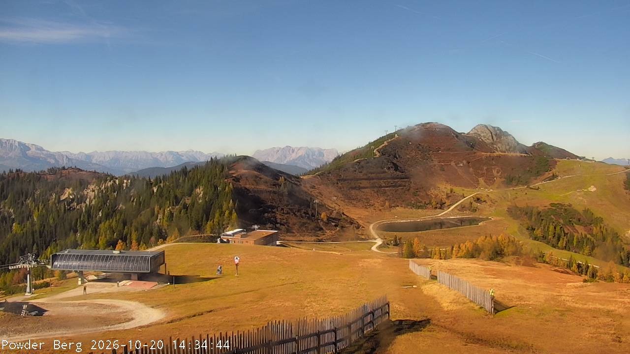Archiv Foto Webcam Flachauwinkl-Kleinarl: Bergstation Powder Shuttle
