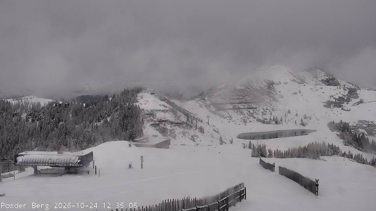Archiv Foto Webcam Flachauwinkl-Kleinarl: Bergstation Powder Shuttle
