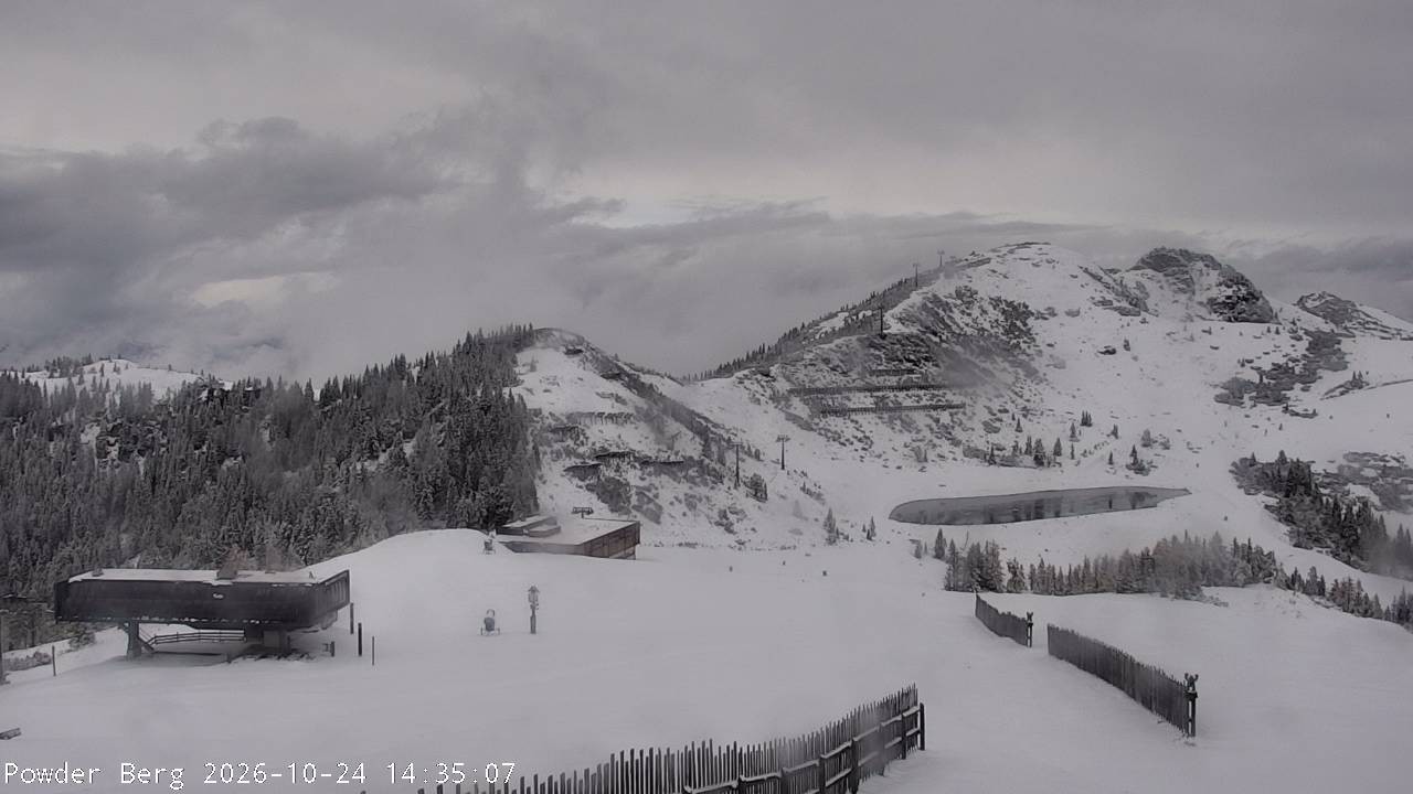 Archiv Foto Webcam Flachauwinkl-Kleinarl: Bergstation Powder Shuttle