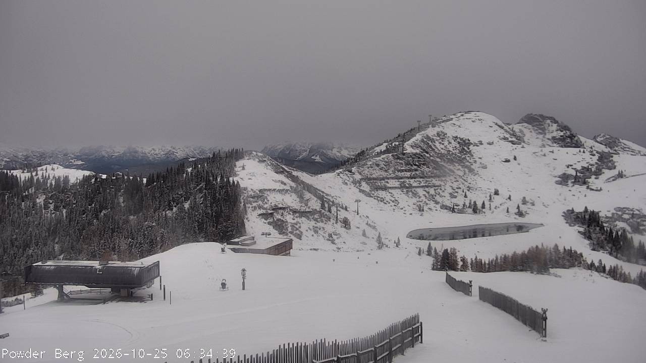 Archiv Foto Webcam Flachauwinkl-Kleinarl: Bergstation Powder Shuttle