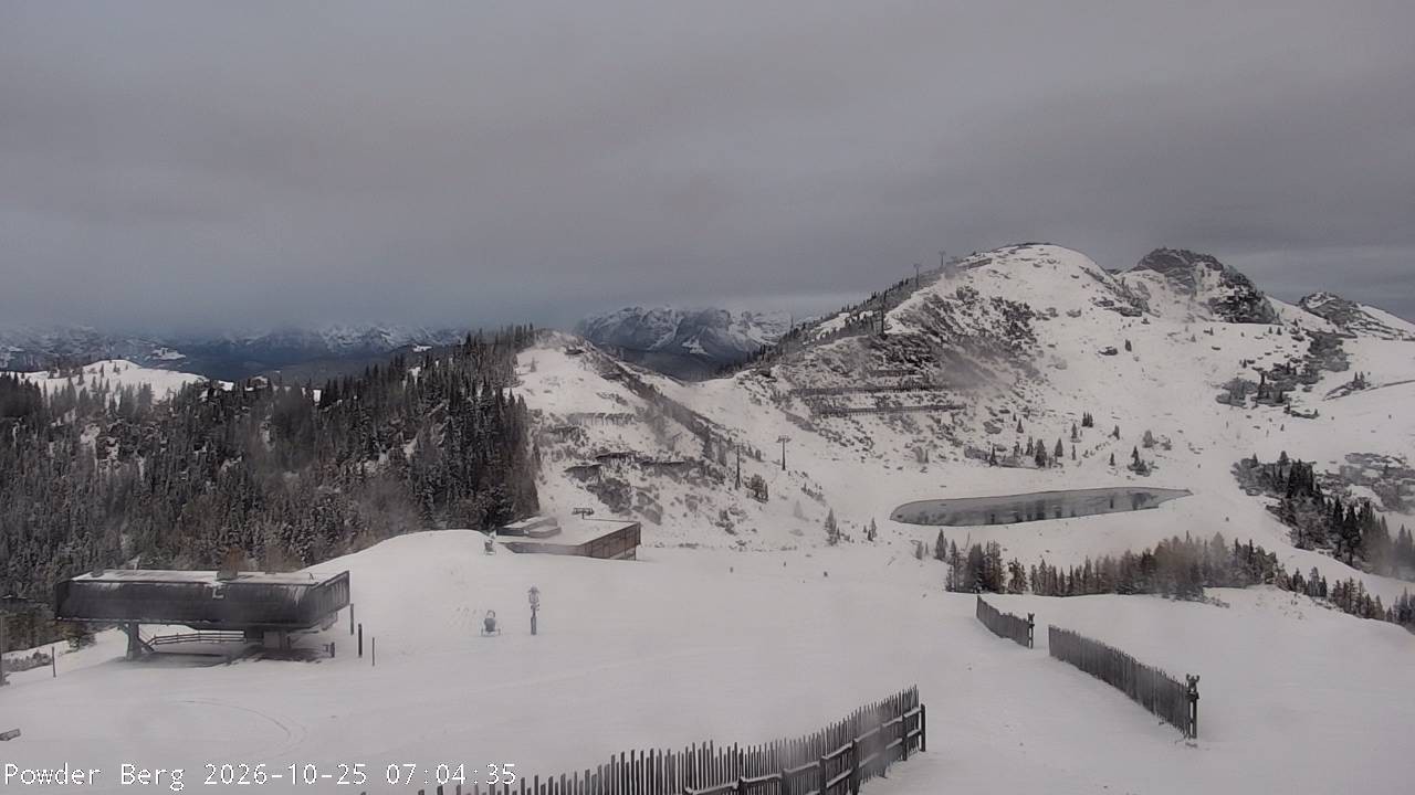Archiv Foto Webcam Flachauwinkl-Kleinarl: Bergstation Powder Shuttle