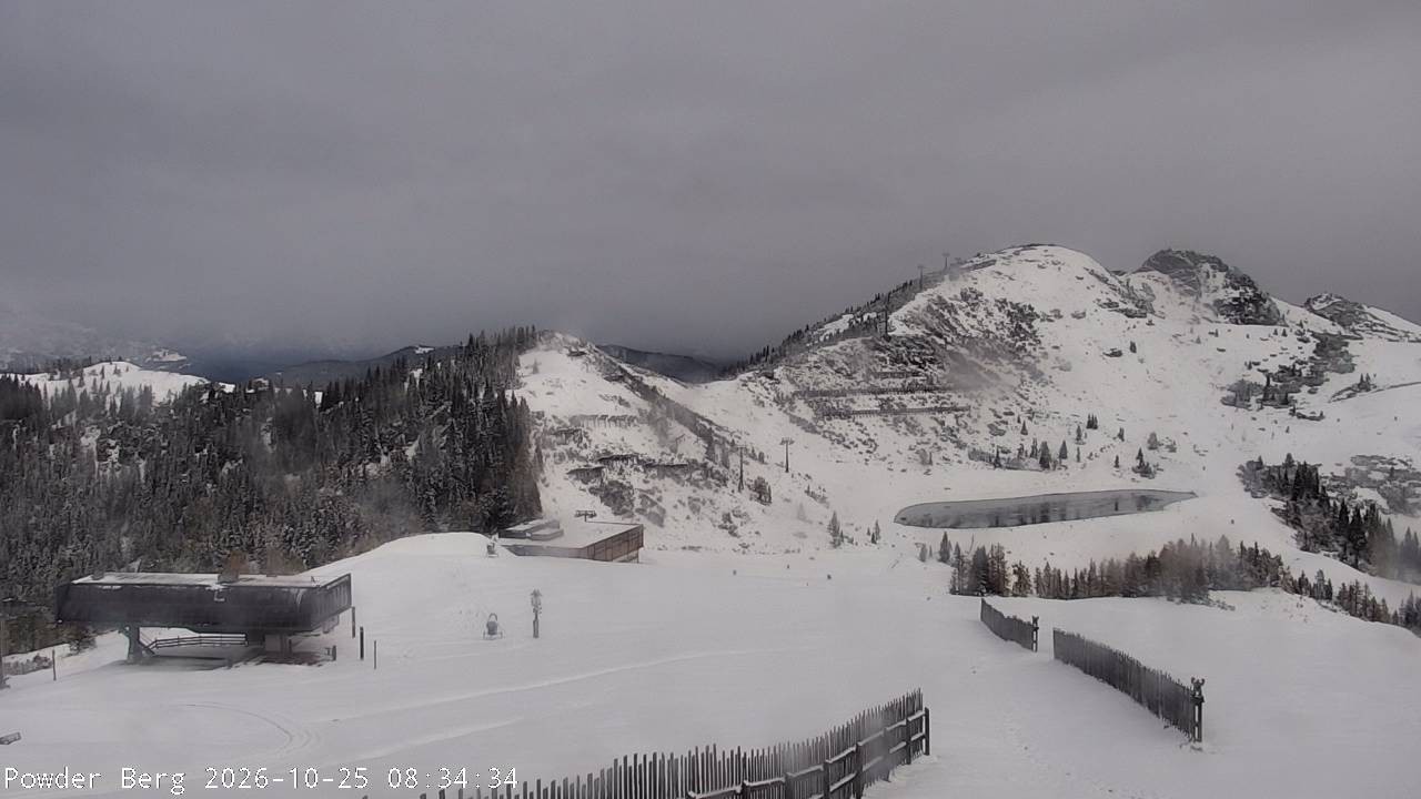 Archiv Foto Webcam Flachauwinkl-Kleinarl: Bergstation Powder Shuttle