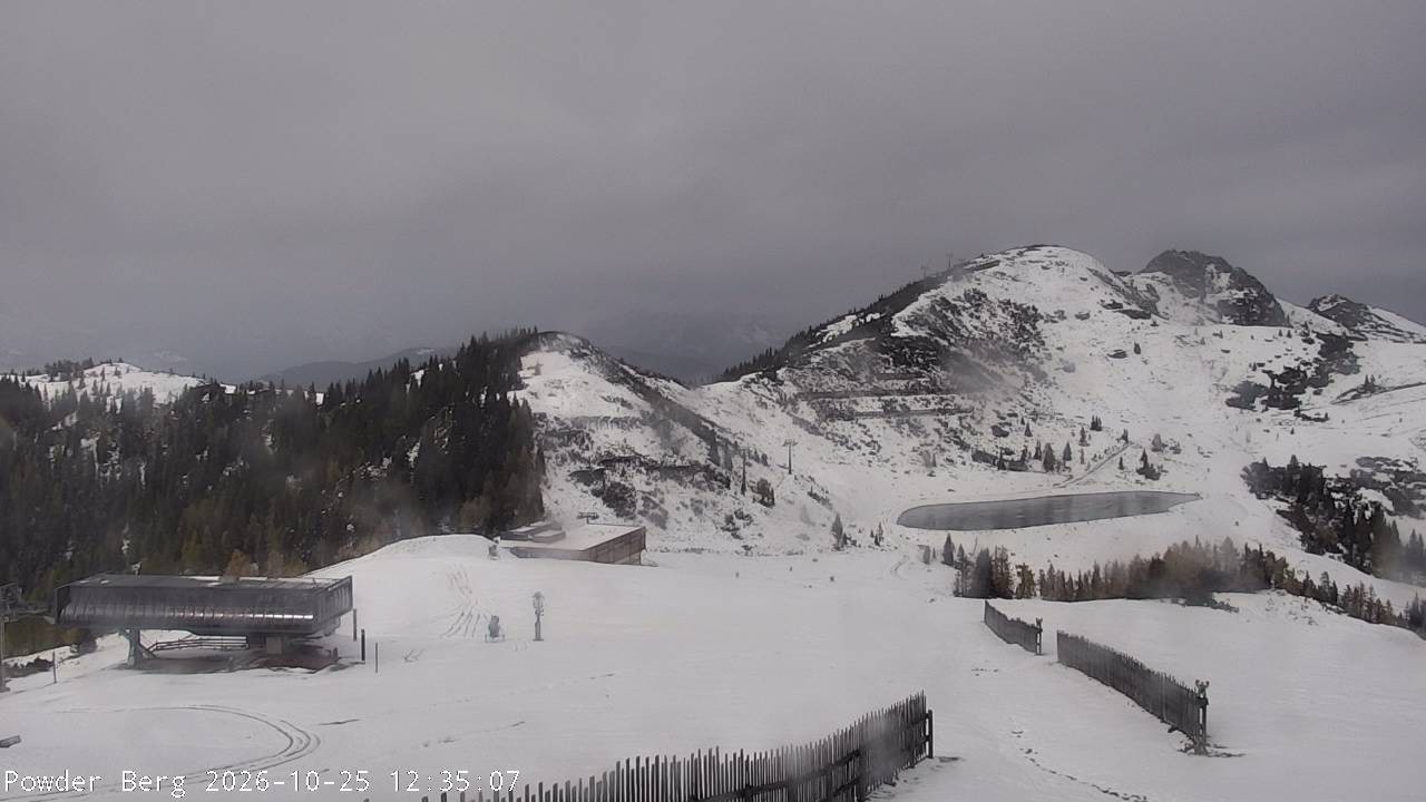 Archiv Foto Webcam Flachauwinkl-Kleinarl: Bergstation Powder Shuttle