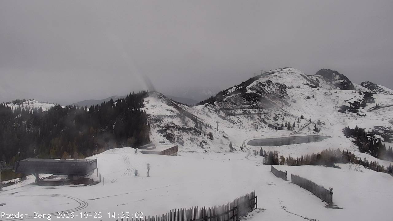 Archiv Foto Webcam Flachauwinkl-Kleinarl: Bergstation Powder Shuttle