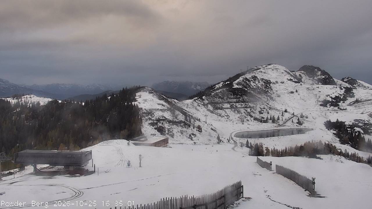 Archiv Foto Webcam Flachauwinkl-Kleinarl: Bergstation Powder Shuttle