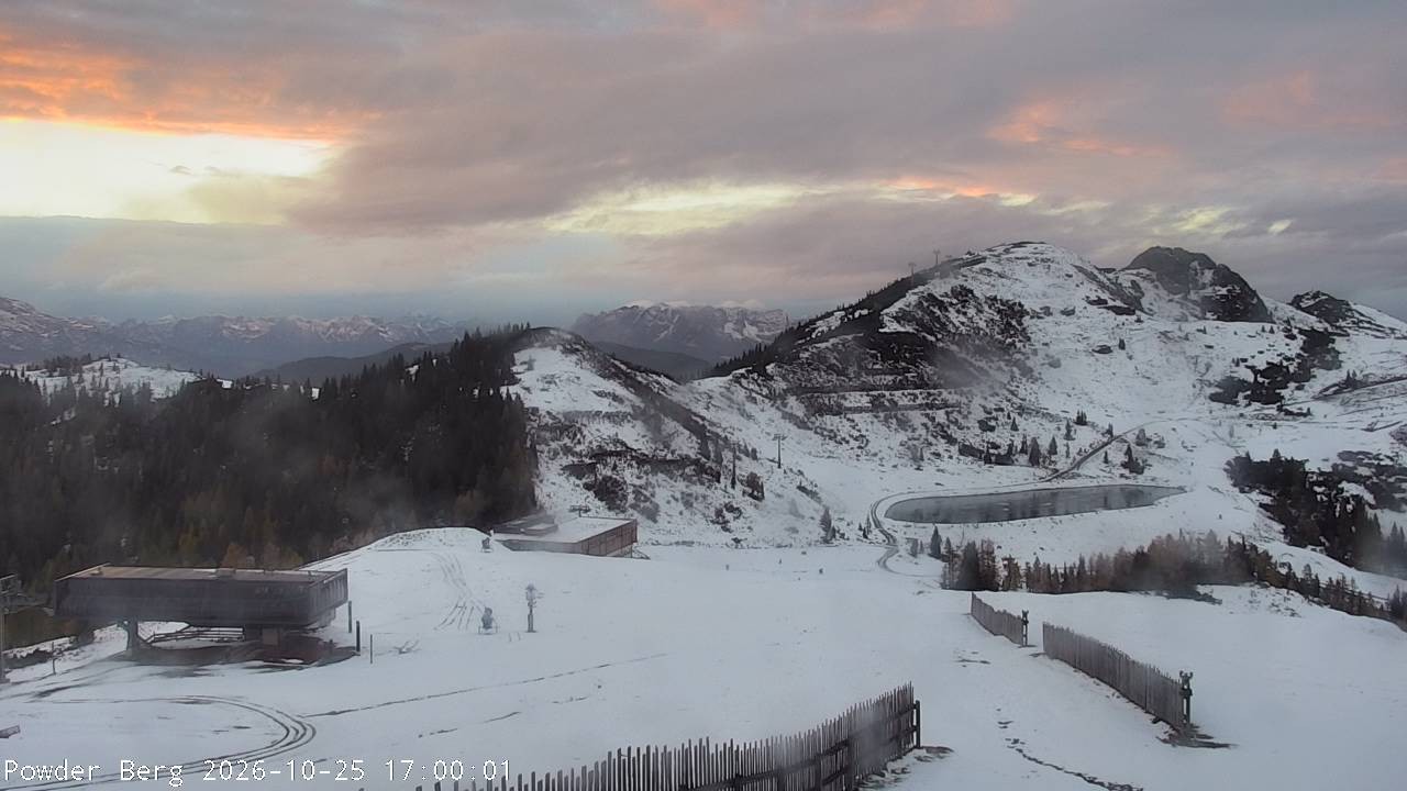 Archiv Foto Webcam Flachauwinkl-Kleinarl: Bergstation Powder Shuttle