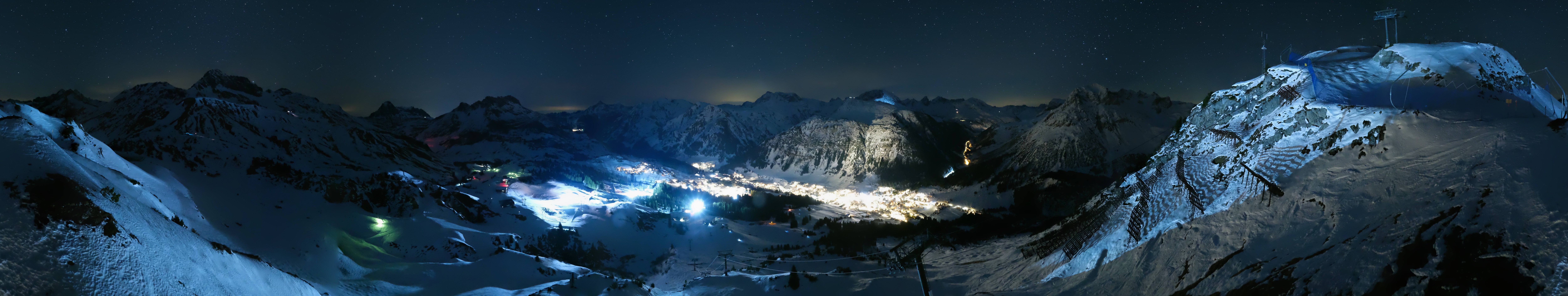 Archiv Foto Webcam Lech-Zürs: Kriegerhorn Panoramablick