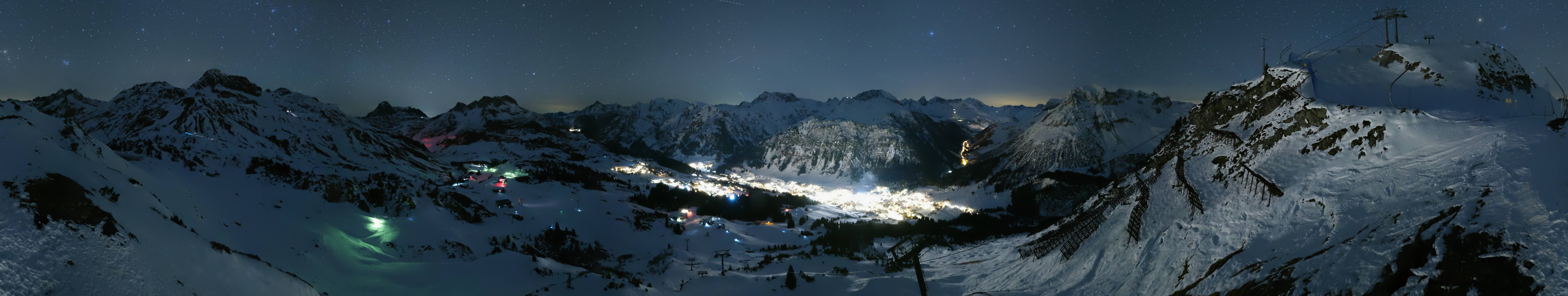 Archiv Foto Webcam Lech-Zürs: Kriegerhorn Panoramablick