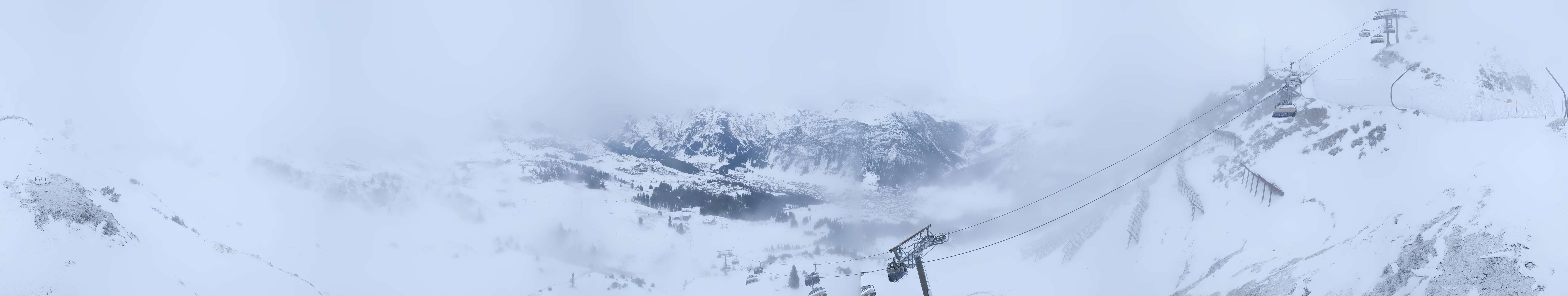 Archiv Foto Webcam Lech-Zürs: Kriegerhorn Panoramablick