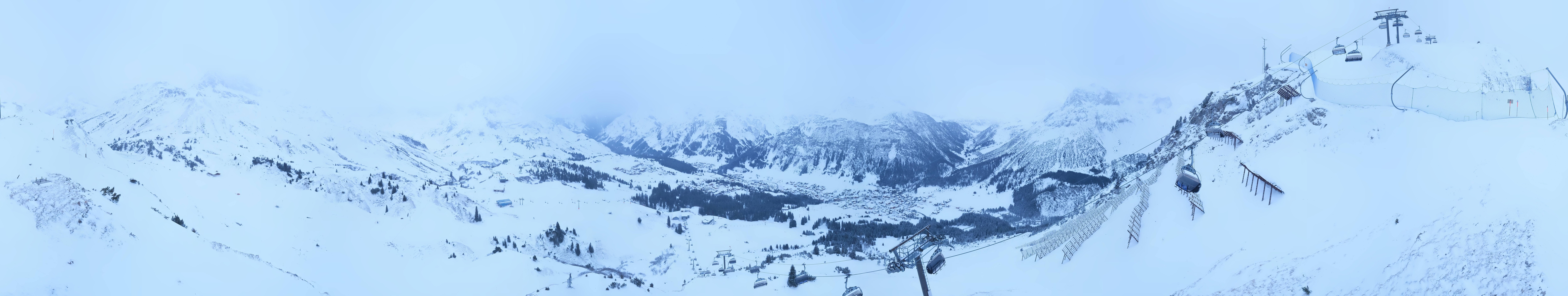 Archiv Foto Webcam Lech-Zürs: Kriegerhorn Panoramablick