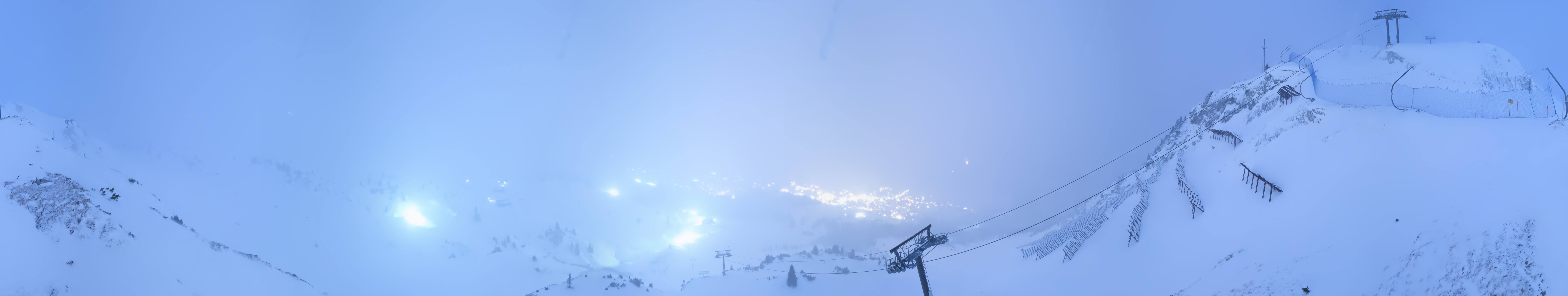 Archiv Foto Webcam Lech-Zürs: Kriegerhorn Panoramablick