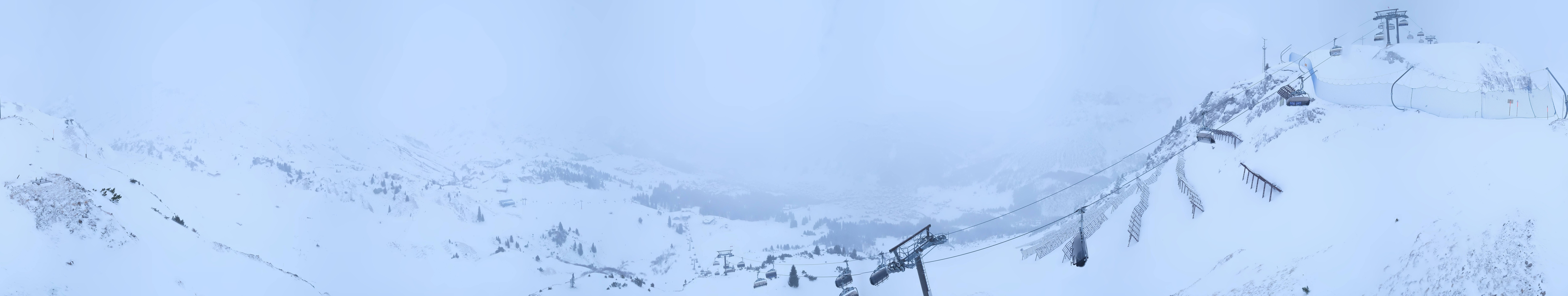 Archiv Foto Webcam Lech-Zürs: Kriegerhorn Panoramablick