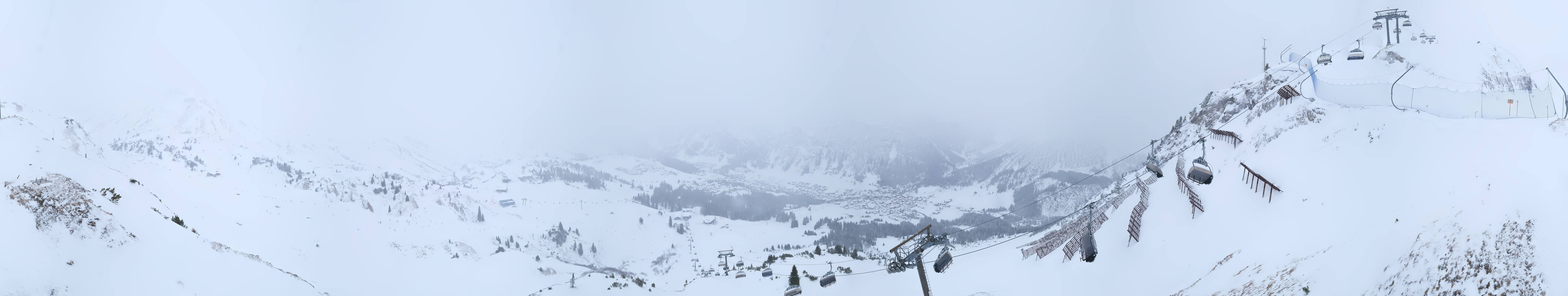 Archiv Foto Webcam Lech-Zürs: Kriegerhorn Panoramablick