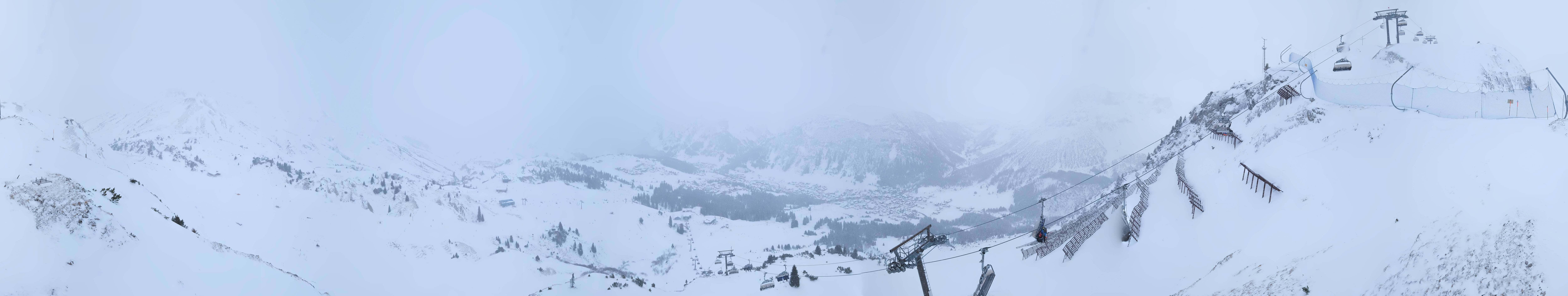 Archiv Foto Webcam Lech-Zürs: Kriegerhorn Panoramablick