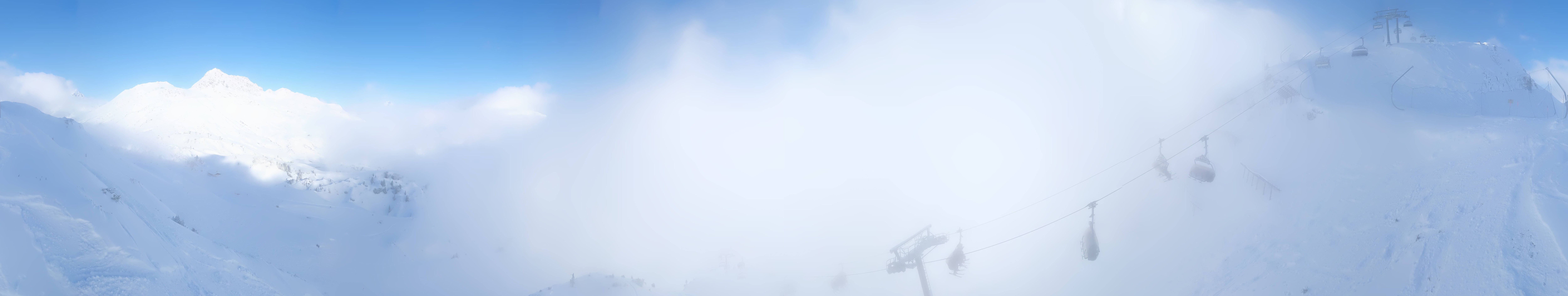 Archiv Foto Webcam Lech-Zürs: Kriegerhorn Panoramablick