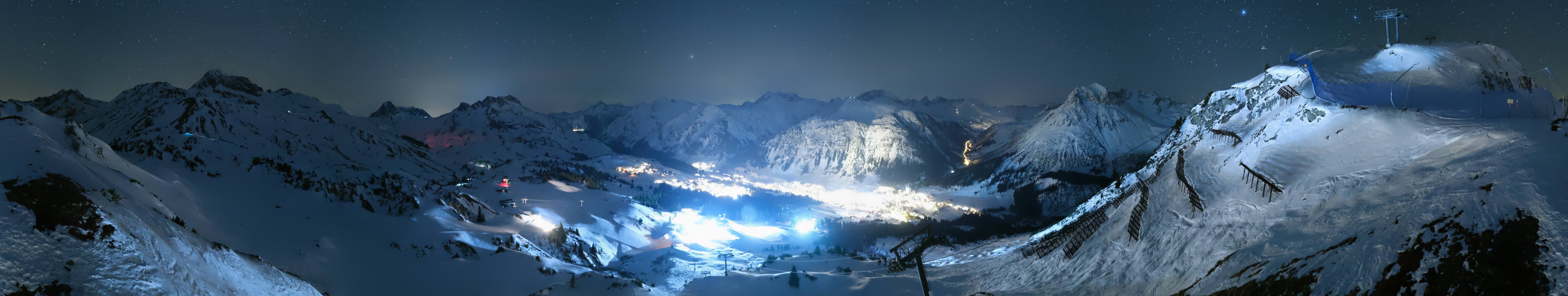 Archiv Foto Webcam Lech-Zürs: Kriegerhorn Panoramablick