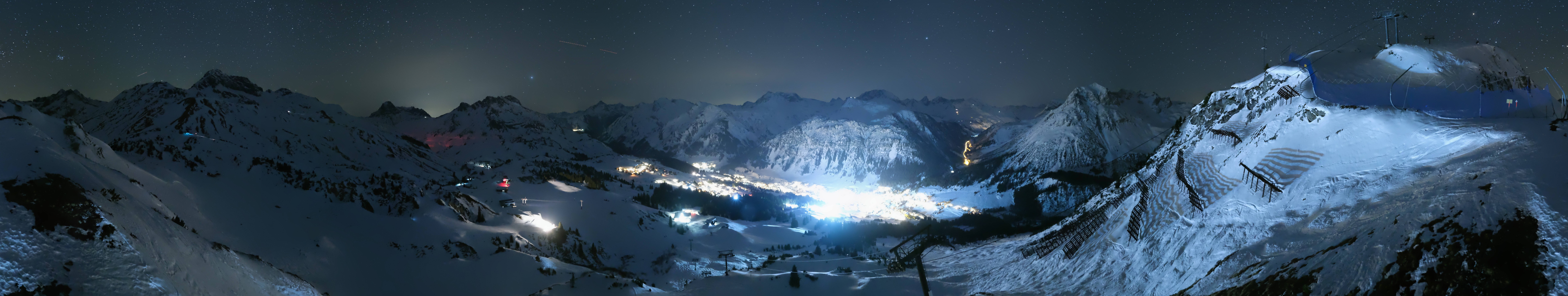 Archiv Foto Webcam Lech-Zürs: Kriegerhorn Panoramablick