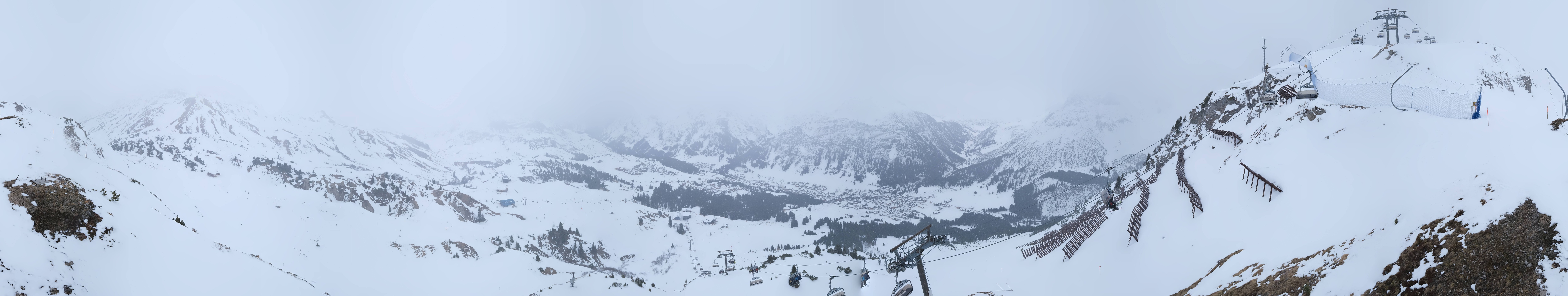 Archiv Foto Webcam Lech-Zürs: Kriegerhorn Panoramablick