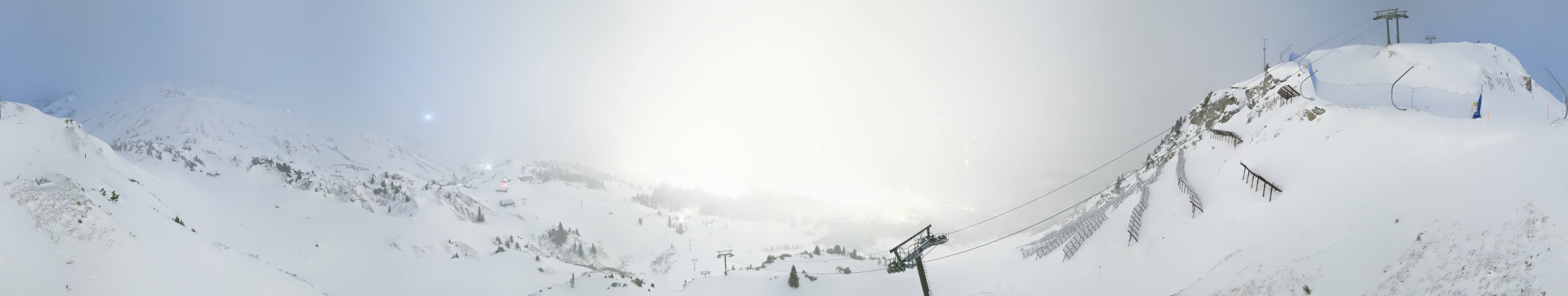 Archiv Foto Webcam Lech-Zürs: Kriegerhorn Panoramablick
