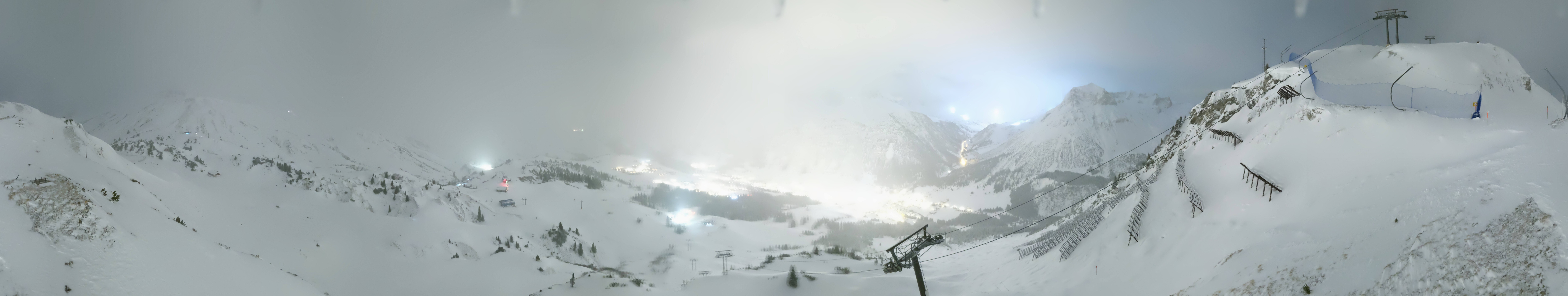 Archiv Foto Webcam Lech-Zürs: Kriegerhorn Panoramablick