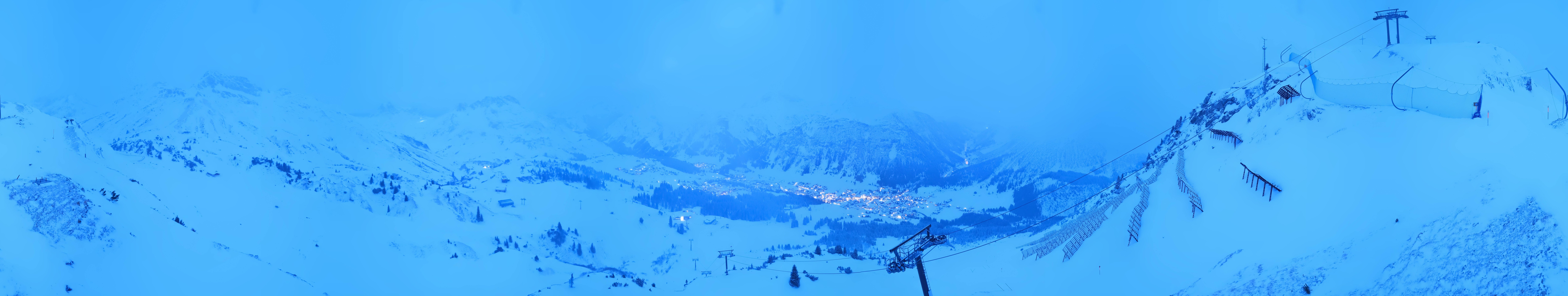 Archiv Foto Webcam Lech-Zürs: Kriegerhorn Panoramablick