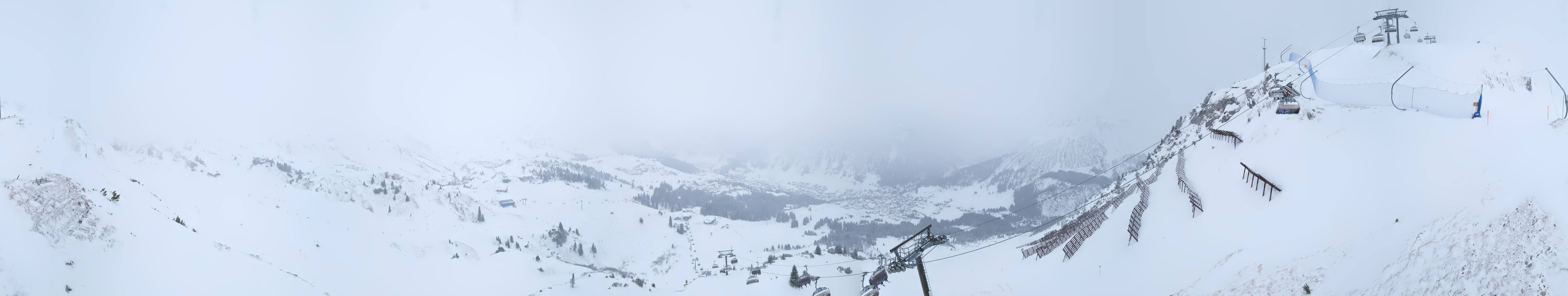 Archiv Foto Webcam Lech-Zürs: Kriegerhorn Panoramablick