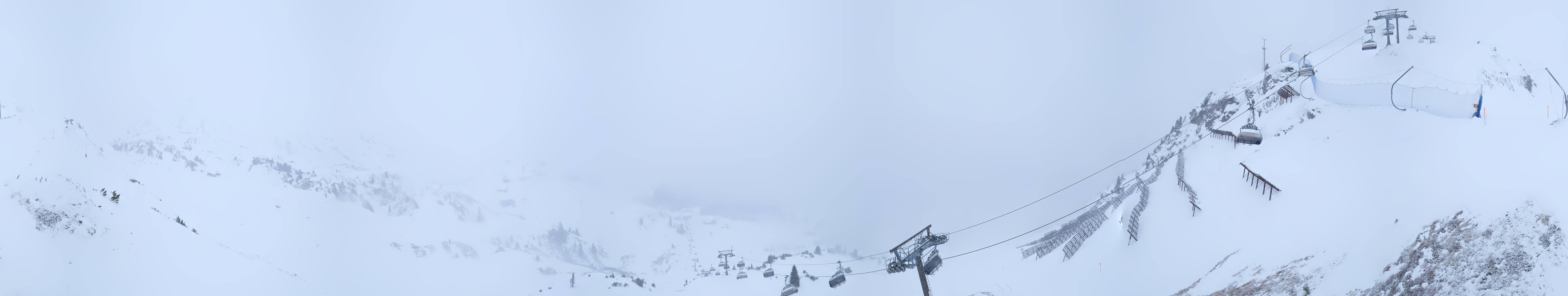 Archiv Foto Webcam Lech-Zürs: Kriegerhorn Panoramablick