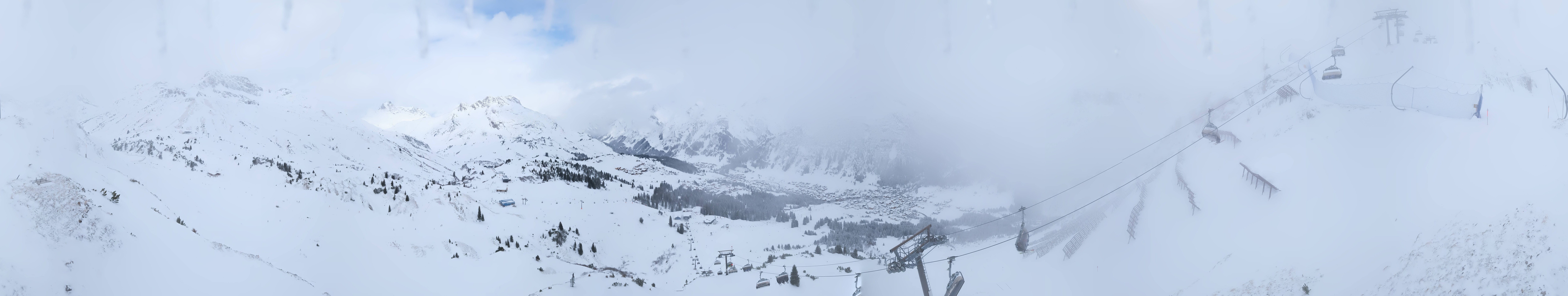 Archiv Foto Webcam Lech-Zürs: Kriegerhorn Panoramablick